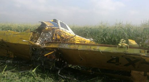 تحطم طائرة رش في منطقة العفولة